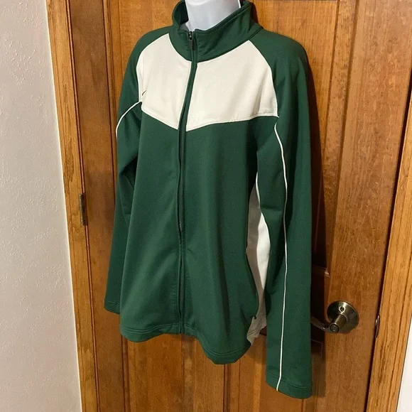 Nike Deadstock Vintage Y2K 2000s Nike Track Jacket Green Sz XXL - Picture 4 of 12